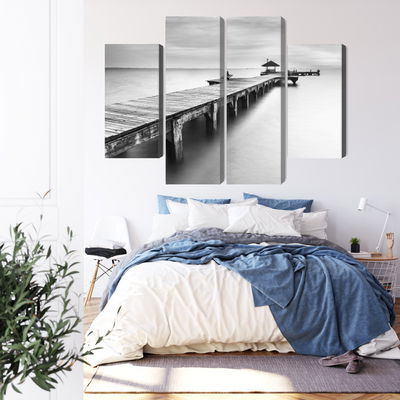 Ljuddämpande tavla - Wooden pier