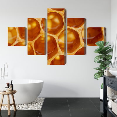 Ljuddämpande tavla - Honeycomb in macro scale