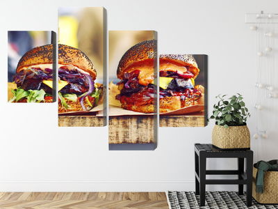 Ljuddämpande tavla - Vegan burgers