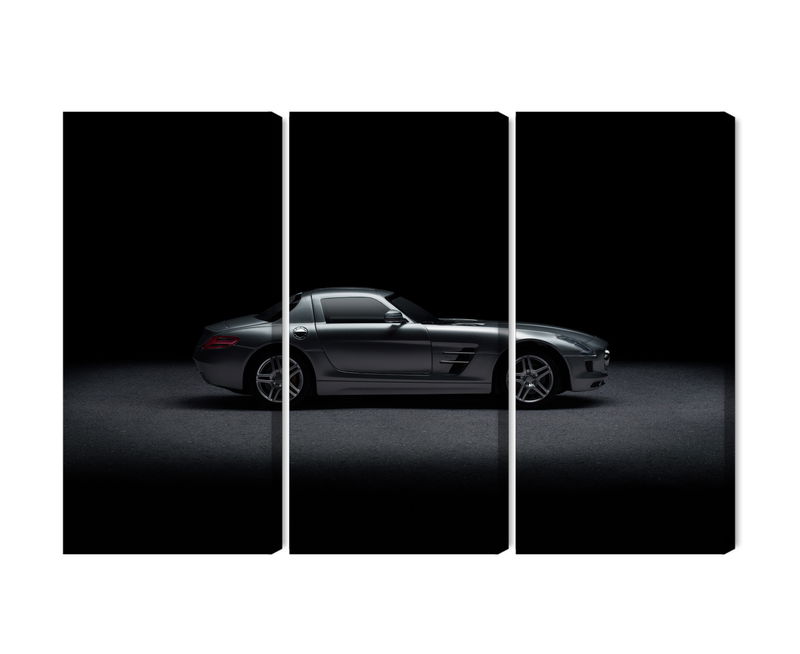 Ljuddämpande tavla - Sports car on a dark