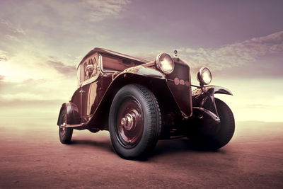 Ljuddämpande tavla - Vintage car with a 3d effect