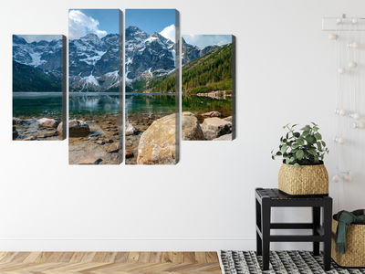 Ljuddämpande tavla - Morskie oko in the tatras 3d