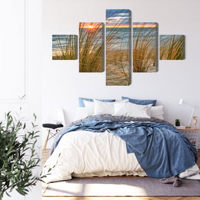 Ljuddämpande tavla - Sunrise on the beach of rügen