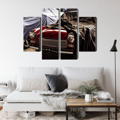 Ljuddämpande tavla - Italian retro car covered