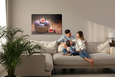 Ljuddämpande tavla - Figs on wood