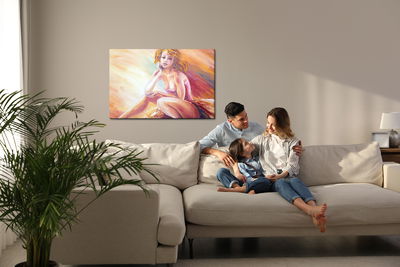 Ljuddämpande tavla - Painted dancer