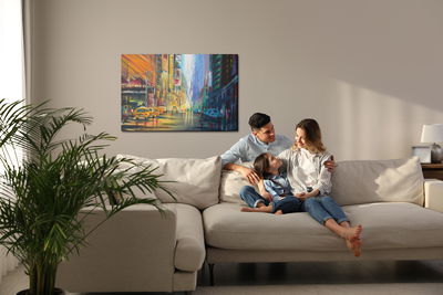 Ljuddämpande tavla - The center of New York