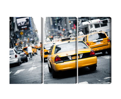 Ljuddämpande tavla - Taxis on the streets of new