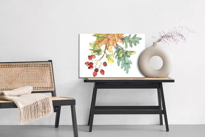 Ljuddämpande tavla - Autumn leaves and fruits
