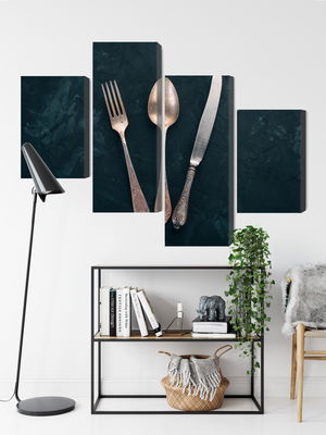 Ljuddämpande tavla - Old cutlery