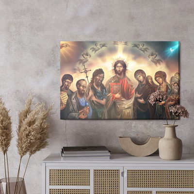 Ljuddämpande tavla - Jesus christ surrounded