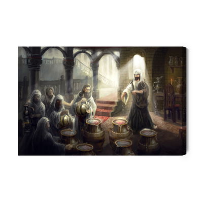 Ljuddämpande tavla - Miracle at cana in galilee