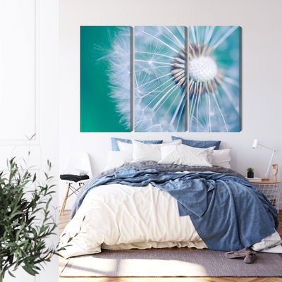 Ljuddämpande tavla - Dandelion on a macro scale