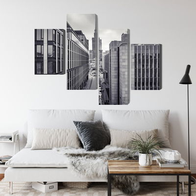 Ljuddämpande tavla - Black and white panorama