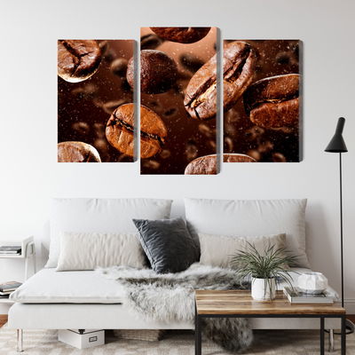 Ljuddämpande tavla - Brown coffee beans