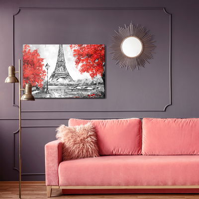 Ljuddämpande tavla - The eiffel tower between