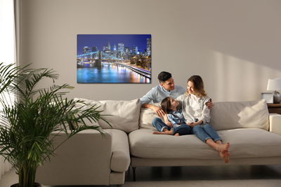 Ljuddämpande tavla - Panorama of New York at night