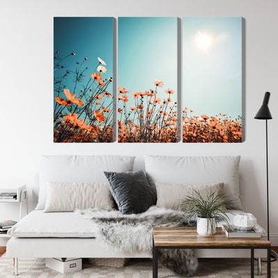 Ljuddämpande tavla - Field flowers in the sun