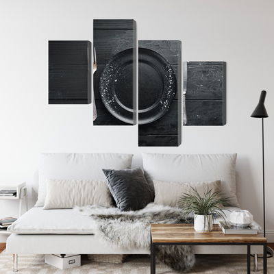 Ljuddämpande tavla - Vintage tableware