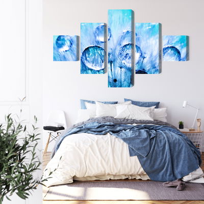 Ljuddämpande tavla - Dew drops on dandelion seeds