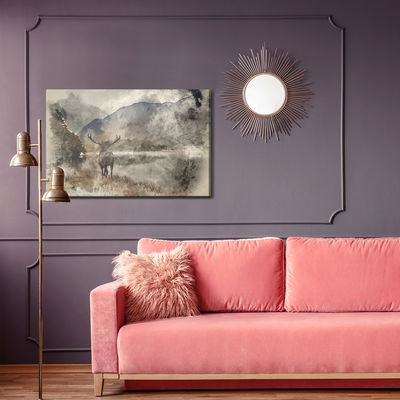 Ljuddämpande tavla - Watercolor landscape