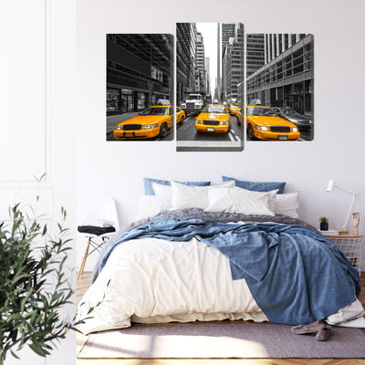 Ljuddämpande tavla - Yellow taxis in New York city