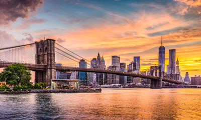 Ljuddämpande tavla - New York city panoramic