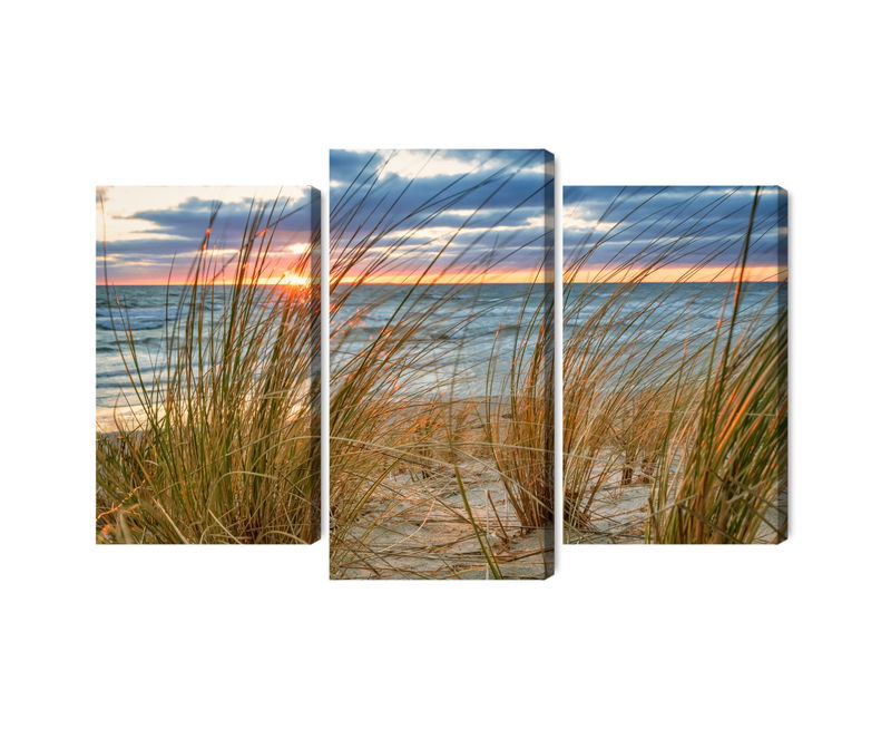 Ljuddämpande tavla - Sunrise on the beach of rügen