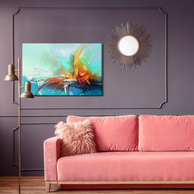 Ljuddämpande tavla - Abstract sailboat