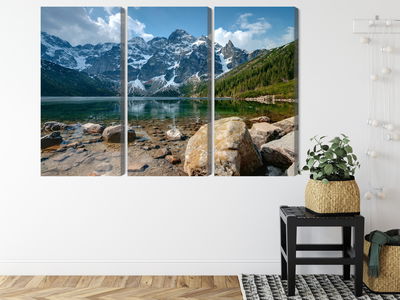 Ljuddämpande tavla - Morskie oko in the tatras 3d