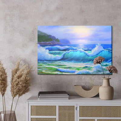 Ljuddämpande tavla - Painted seascape