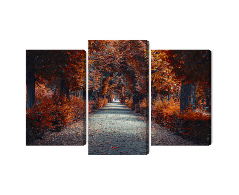 Ljuddämpande tavla - A path deep into the autumn