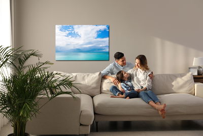 Ljuddämpande tavla - Azure sea and sky