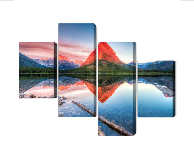 Ljuddämpande tavla - Swiftcurrent lake in the Usa