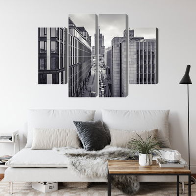 Ljuddämpande tavla - Black and white panorama