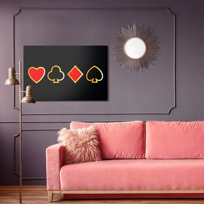 Ljuddämpande tavla - Modern card symbols