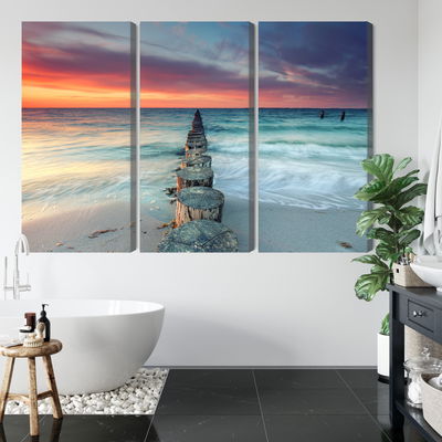 Ljuddämpande tavla - Beautiful sunset over