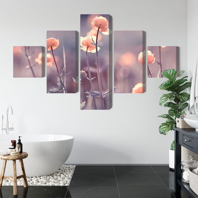 Ljuddämpande tavla - Spring 3d flowers