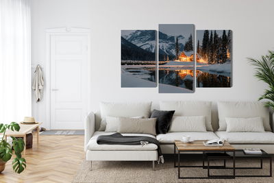 Ljuddämpande tavla - Emerald lake in Canada