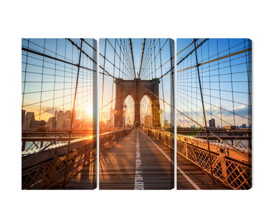 Ljuddämpande tavla - Brooklyn bridge in New York