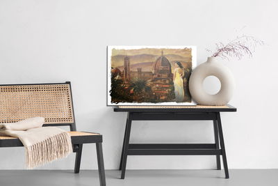 Ljuddämpande tavla - The woman on the background