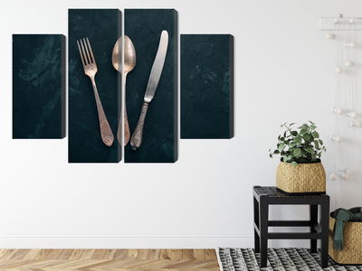 Ljuddämpande tavla - Old cutlery