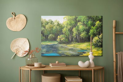 Ljuddämpande tavla - View of the lake