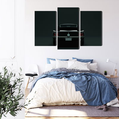 Ljuddämpande tavla - Vintage black muscle car