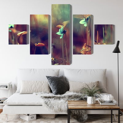 Ljuddämpande tavla - Delicate plants on a macro