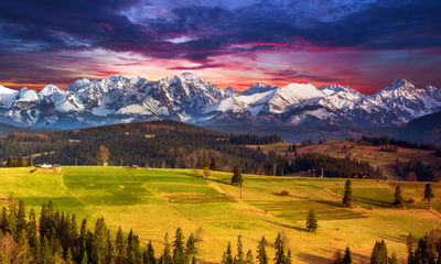 Ljuddämpande tavla - Landscape with the polish