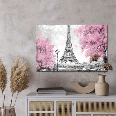 Ljuddämpande tavla - The eiffel tower between