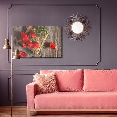 Ljuddämpande tavla - Wild poppies