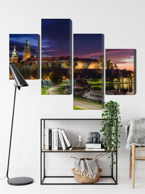 Ljuddämpande tavla - Wawel royal castle at sunrise