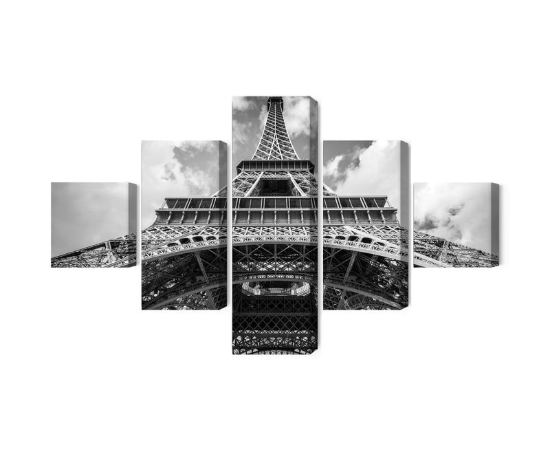 Ljuddämpande tavla - Paris eiffel tower black
